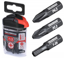 Techman Embouts de vissage 's2 ' 10 embouts Pz2 25 mm - vue 2