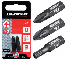 Techman Embouts de vissage 's2 ' 2 embouts Ph3 25 mm - vue 2