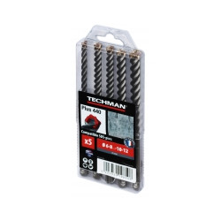 Meches beton sdsplus - plus440 1 mèche 14,0 mm  210 / 150 mm - TECHMAN