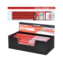 Crayons de menuisier 30 cm 4 crayons 300 mm de marque TECHMAN, référence: B9611500