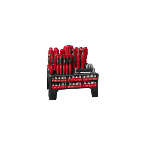 Tournevis et embouts de vissage - stand 100 pieces Stand de tournevis et embouts - 100 pièces - AXIAN
