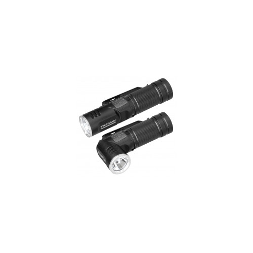 Mini torche rechargeable a tête orientable Mini torche LED orientable - 500 Lumens  Batterie Li-ion de 3,7 V / 700 mAh - TECHMAN