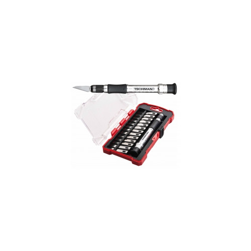 Scalpel aluminium + 13 lames en coffret Scalpel + 13 lames en coffret - TECHMAN