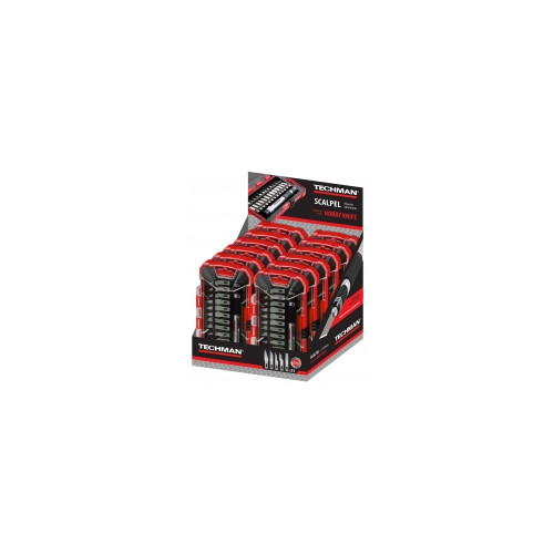 Scalpel aluminium + 13 lames en coffret Scalpel + 13 lames en coffret - TECHMAN