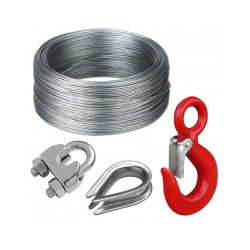 Câble acier et accessoires 10 mètres de câble Ø 3 mm 630 kg de marque OUTIFRANCE , référence: B9614200