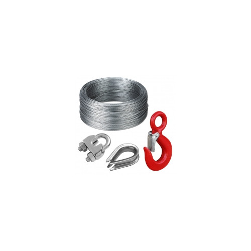 Câble acier et accessoires 10 mètres de câble Ø 3 mm 630 kg - OUTIFRANCE 