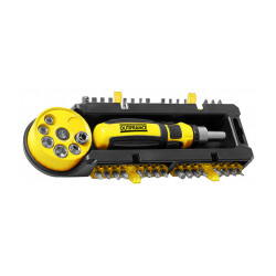 Tournevis porte-embouts a cliquet Tournevis en coffret 39 pièces de marque OUTIFRANCE , référence: B9616300