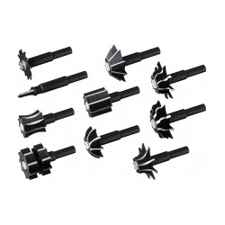 Fraises a bois pour perceuse Lot de 10 fraises HCS de marque OUTIFRANCE , référence: B9616700