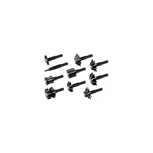Fraises a bois pour perceuse Lot de 10 fraises HCS - OUTIFRANCE 