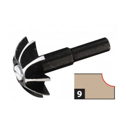 Fraises a bois pour perceuse Lot de 10 fraises HCS - OUTIFRANCE 