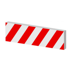 Mousse de protection / signalisation Mousse protection / signalisation 500 x 100 x 15 mm Rouge / blanc de marque OUTIFRANCE , référence: B9617600