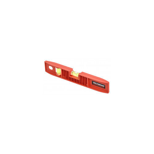 Niveau torpedo incassable 250 mm 2 fioles : 180° et 90° - TECHMAN