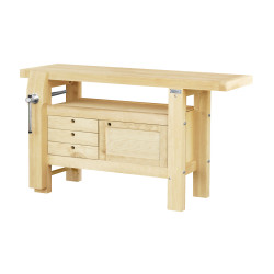 Etabli menuisier professionnel 1,50 m a caisson 1,50 m 0,50 m 0,85 m 81 kg de marque OUTIFRANCE , référence: B9619100