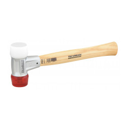 Maillet non-marquant - embouts interchangeables Embout rouge - Ø40 mm de marque TECHMAN, référence: B9620800