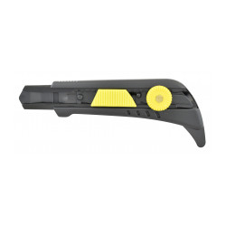 Cutter soft-grip + 2 systemes de blocage Cutter 18 mm autobloquant + molette de marque OUTIFRANCE , référence: B9621900