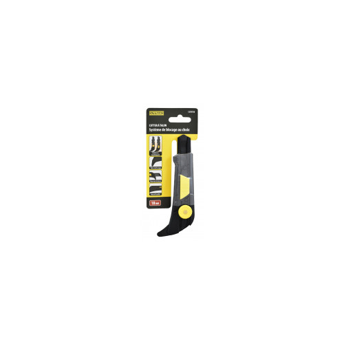 Cutter soft-grip + 2 systemes de blocage Cutter 18 mm autobloquant + molette - OUTIFRANCE 