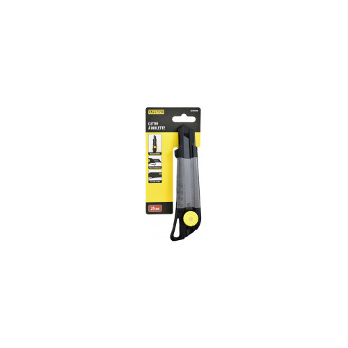 Cutter soft-grip Cutter 25 mm à molette - OUTIFRANCE 