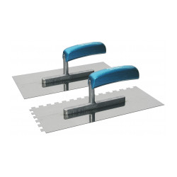 Platoir inox 28 x 12 cm Rectangle 2 côtés crantés 10 mm de marque OUTIFRANCE , référence: B9622500