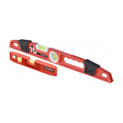 Pack 2 niveaux Niveau alu 500 mm + torpedo 250 mm - TECHMAN