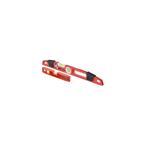 Pack 2 niveaux Niveau alu 500 mm + torpedo 250 mm - TECHMAN