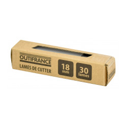 Lames de cutter Pack de 10 étuis de 10 lames 18 mm - OUTIFRANCE 