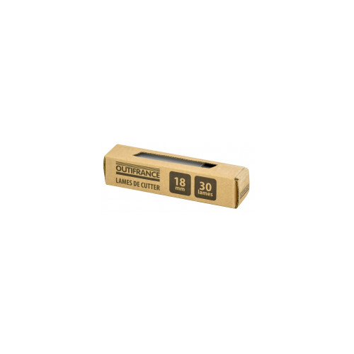 Lames de cutter Pack de 10 étuis de 10 lames 18 mm - OUTIFRANCE 