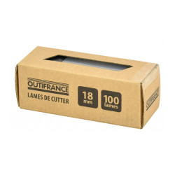 Lames de cutter Pack de 10 étuis de 10 lames 18 mm - OUTIFRANCE 