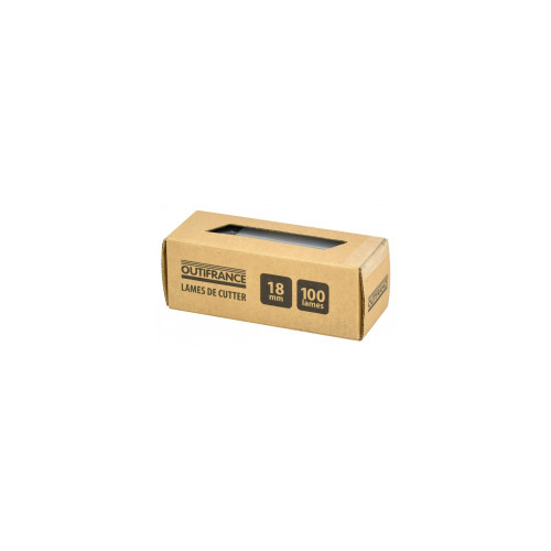Lames de cutter Pack de 10 étuis de 10 lames 18 mm - OUTIFRANCE 