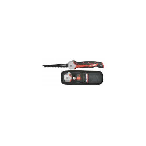 Scie a guichet couteau pliante + holster Lame pliante 130 mm - Denture 8 tpi - TECHMAN