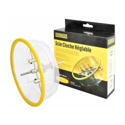 Decoupe-cercle reglable avec pare-poussiere Scie cloche réglable Ø40 à 200 mm de marque OUTIFRANCE , référence: B9629400