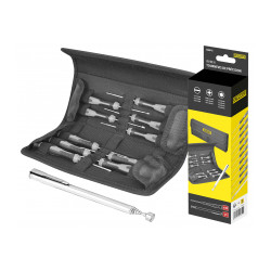 Trousse de 10 tournevis de precision Trousse de 10 tournevis + aimant télescopique de marque OUTIFRANCE , référence: B9629800