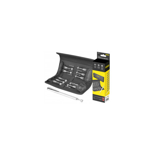 Trousse de 10 tournevis de precision Trousse de 10 tournevis + aimant télescopique - OUTIFRANCE 