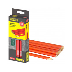 Crayons de menuisier 18 cm 12 crayons 180 mm de marque OUTIFRANCE , référence: B9630600