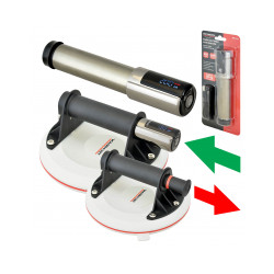 Pompe électrique pour ventouse de levage Ø28 mm - jusqu’à 200 kg - batterie Li-ion - TECHMAN