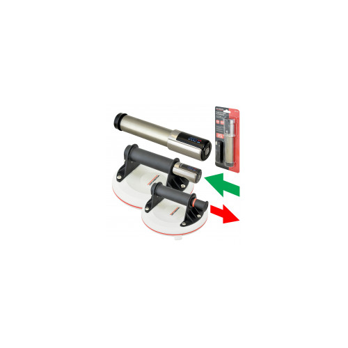 Pompe électrique pour ventouse de levage Ø28 mm - jusqu’à 200 kg - batterie Li-ion - TECHMAN