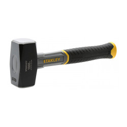 Massettes manche fibre de verre Bi-matière Angles abattus 45 mm 1500 g - STANLEY