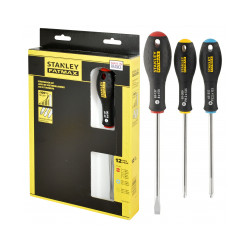 Jeu de 12 tournevis fatmax 6 plats / 3 Philips / 3 Pozidriv - STANLEY
