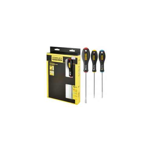 Jeu de 12 tournevis fatmax 6 plats / 3 Philips / 3 Pozidriv - STANLEY