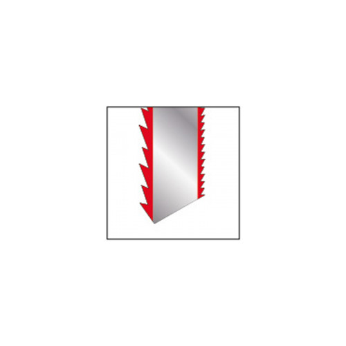 Lames de scie sauteuse hcs pour bois - coupe courbe L011W5 5 lames 100 / 75 mm 6 tpi (4 mm) 'T' Coupe courbe - Diager