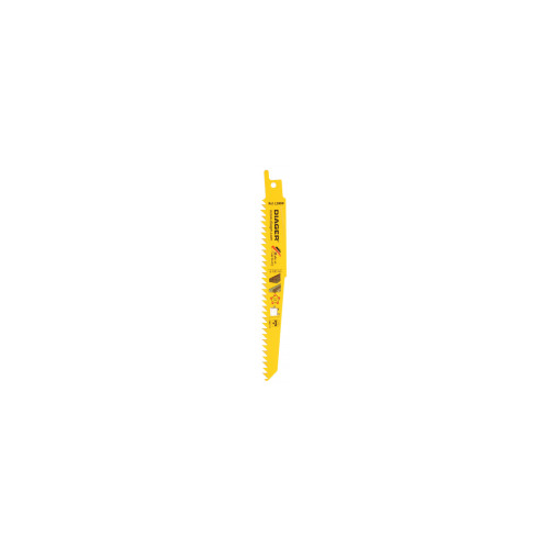 Lames de scie sabre hcs pour plâtre, bois et plastique L200WL1505 5 lames 150 / 130 mm 6 tpi (4,2 mm) Plâtre et fibrociment - Diager