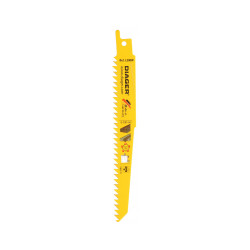 Lames de scie sabre hcs pour plâtre, bois et plastique L200WL3005 5 lames 300 / 280 mm 6 tpi (4,2 mm) Plâtre et fibrociment de marque Diager, référence: B9641800