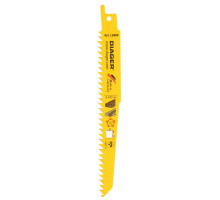 Diager Lames de scie sabre hcs pour plâtre bois et plastique L200WL3005 5 lames 300 / 280 mm 6 tpi 4 2 mm Plâtre et fibrociment - vue 2