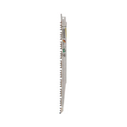 Lames de scie sabre hcs pour bois verts L202WL2405 5 lames 240 / 220 mm Variable 4 / 5 tpi (6,35 / 5 mm) Bois verts de marque Diager, référence: B9641900