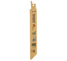Lames de scie sabre bi metal pour bois cloutes L204SL1505 5 lames 150 / 130 mm Variable 10 / 14 tpi 2 5 / 1 8 mm Bois cloutés
