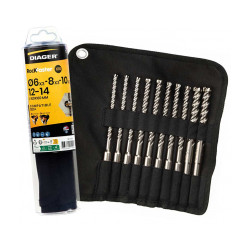 Meches beton arme sdsplus rockfaster 118D06L110 1 mèche 6,0 mm 110 / 50 mm - Diager