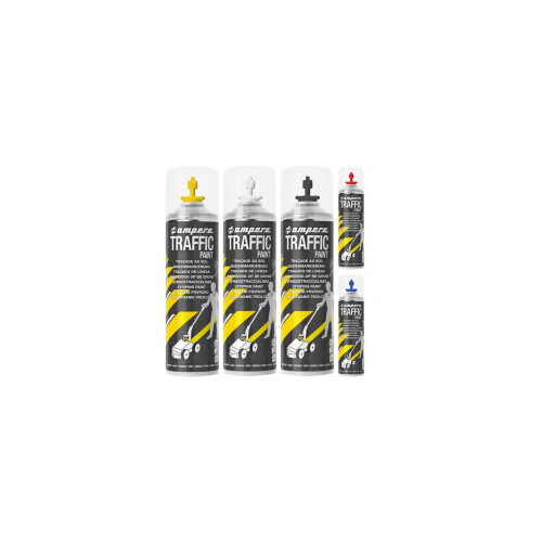 Peinture de tracage semi permanent Bleu 650 / 500 ml - AMPERE