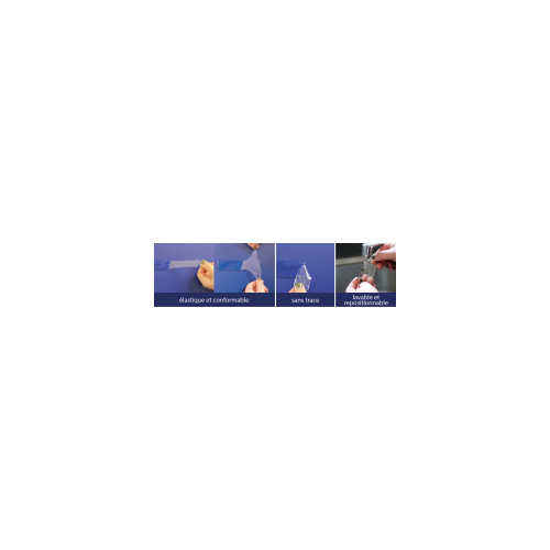 Adhesif double face grip'tout Transparent 3 m x 30 mm 2 mm - OUTIFRANCE 