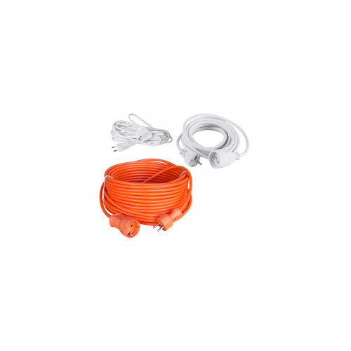 Rallonges electriques 3 m 2 x 0,75mm² - 6A Blanc - AXIAN
