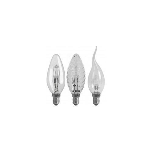 Ampoules halogenes forme bougie 2 ampoules flammes en mouvement 42W 630 A vis E14 - AXIAN