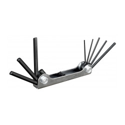 Cles 6 pans sur monture metal 8 clés : 2 / 3 / 4 / 5 / 5,5 / 6 / 8 / 10 mm. de marque AXIAN, référence: B9652900